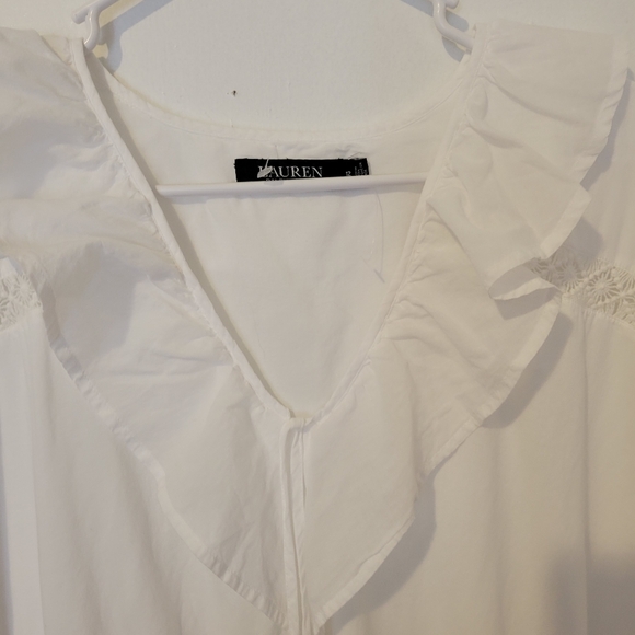 Ralph Lauren 12 Nizaiah dress white ruffle - Picture 11 of 15